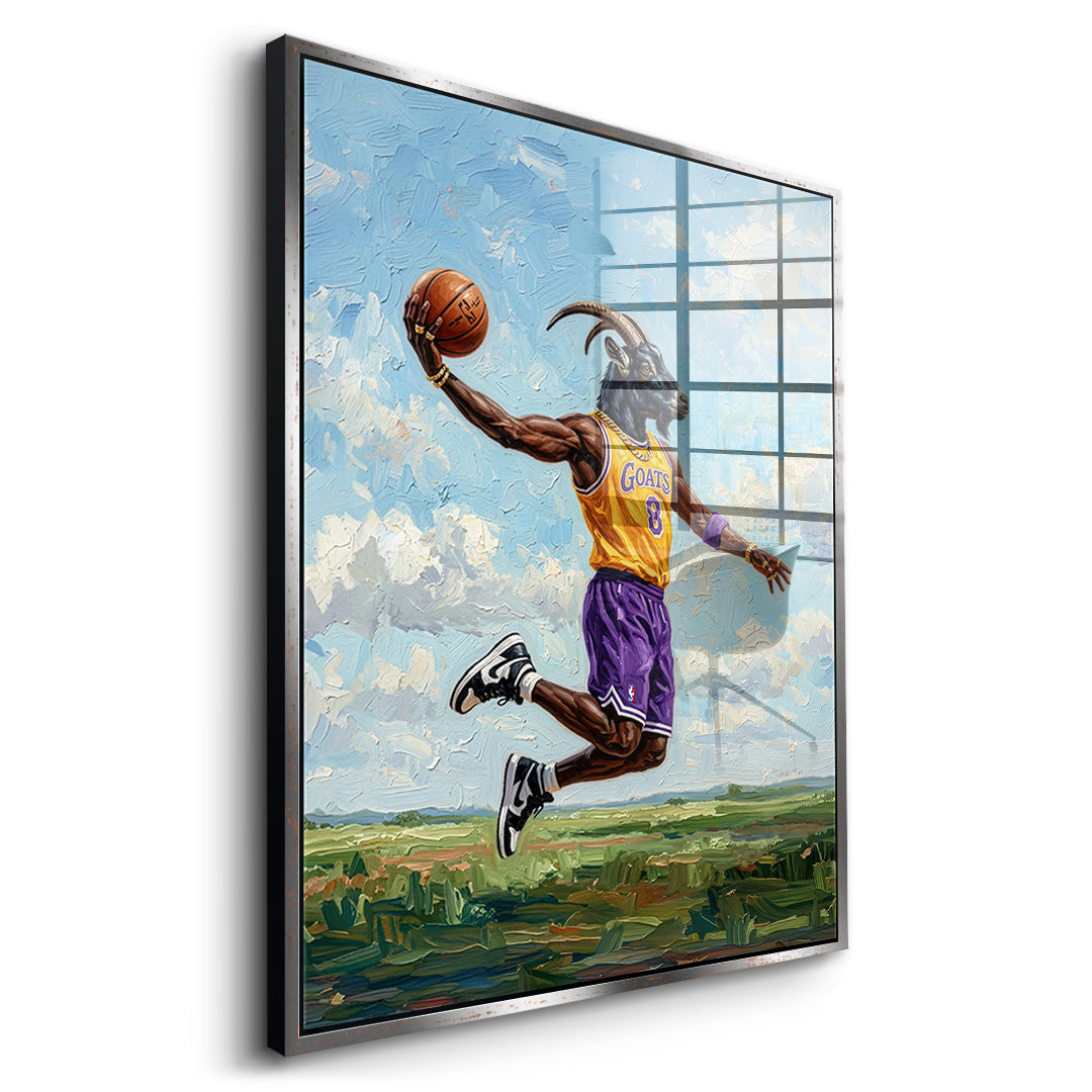 DOTCOMCANVAS GOAT Kobe Bryant Acrylglasbild Seitenansicht Silber