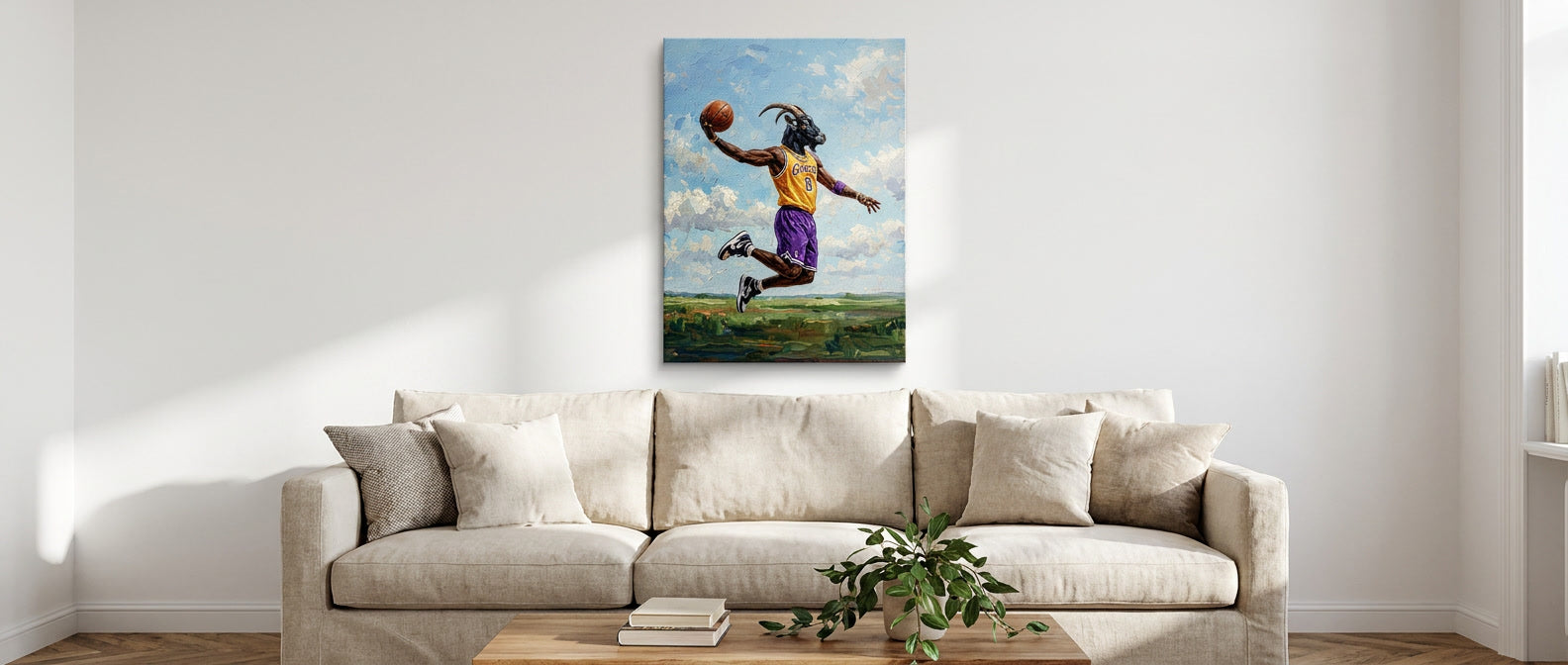 GOAT Kobe Bryant Canvas Website Banner