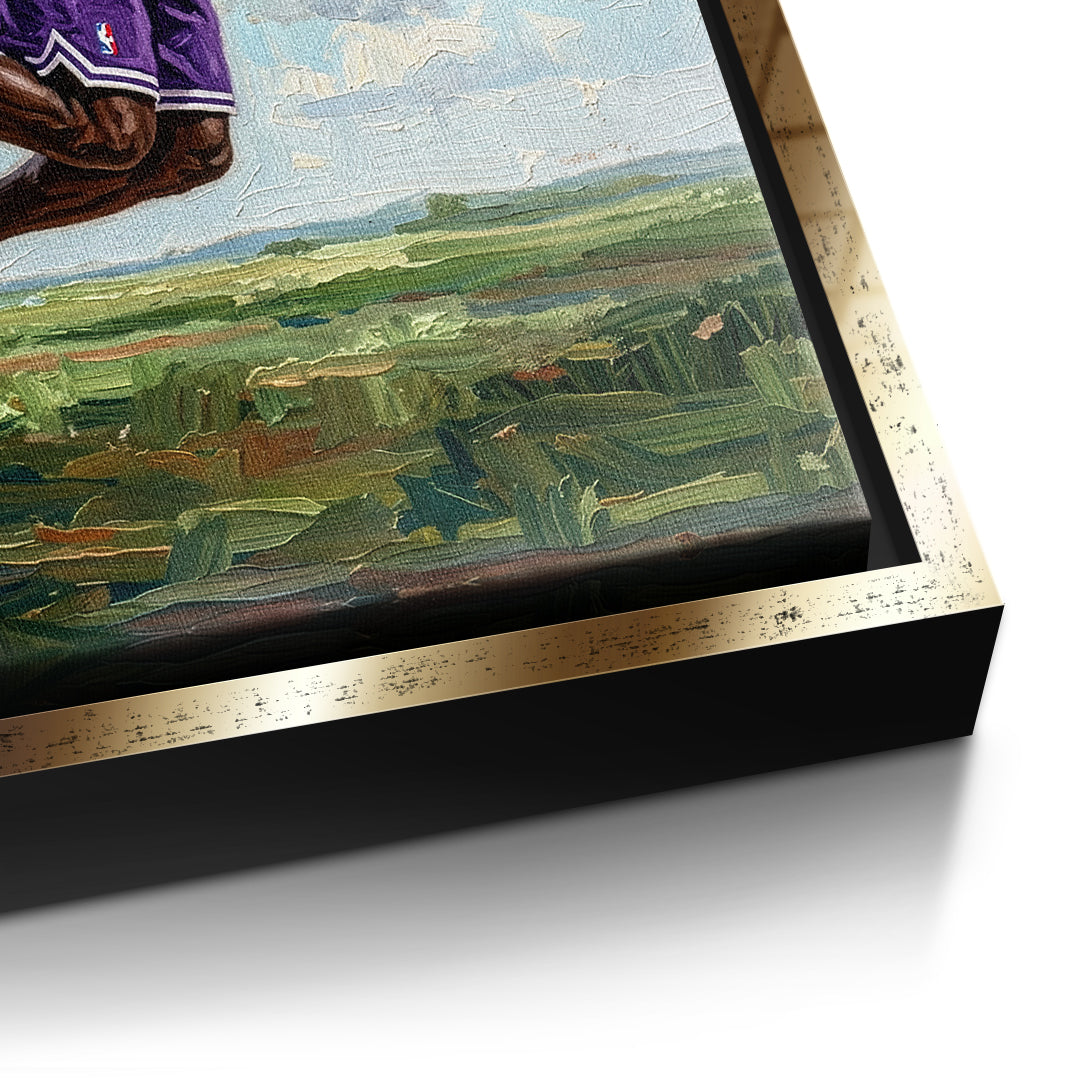 DOTCOMCANVAS GOAT Kobe Bryant Leinwandbild Detailansicht Gold