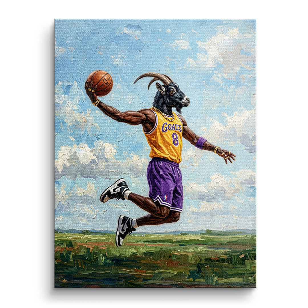 DOTCOMCANVAS GOAT Kobe Bryant Leinwandbild Vorderansicht Ohne Rahmen