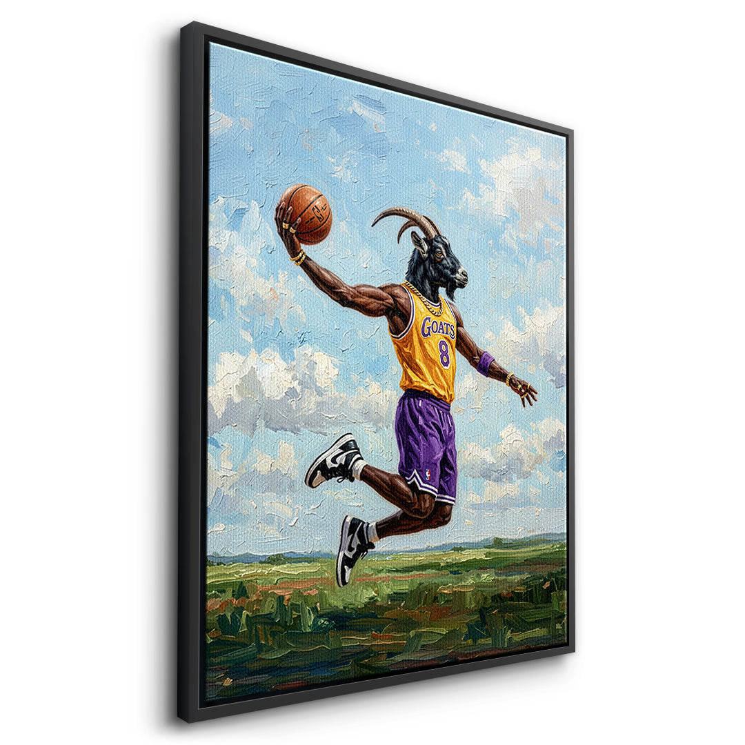 DOTCOMCANVAS GOAT Kobe Bryant Leinwandbild Seitenansicht Schwarz
