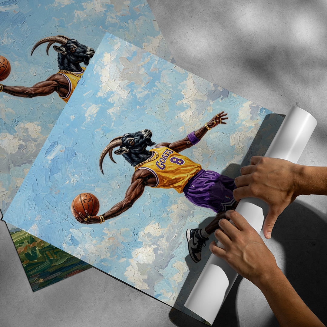 DOTCOMCANVAS GOAT Kobe Bryant Poster Rollup