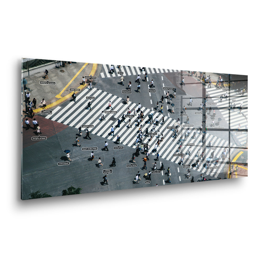 DOTCOMCANVAS Small people thing 2.0 Acrylglasbild Seitenansicht ohne Rahmen