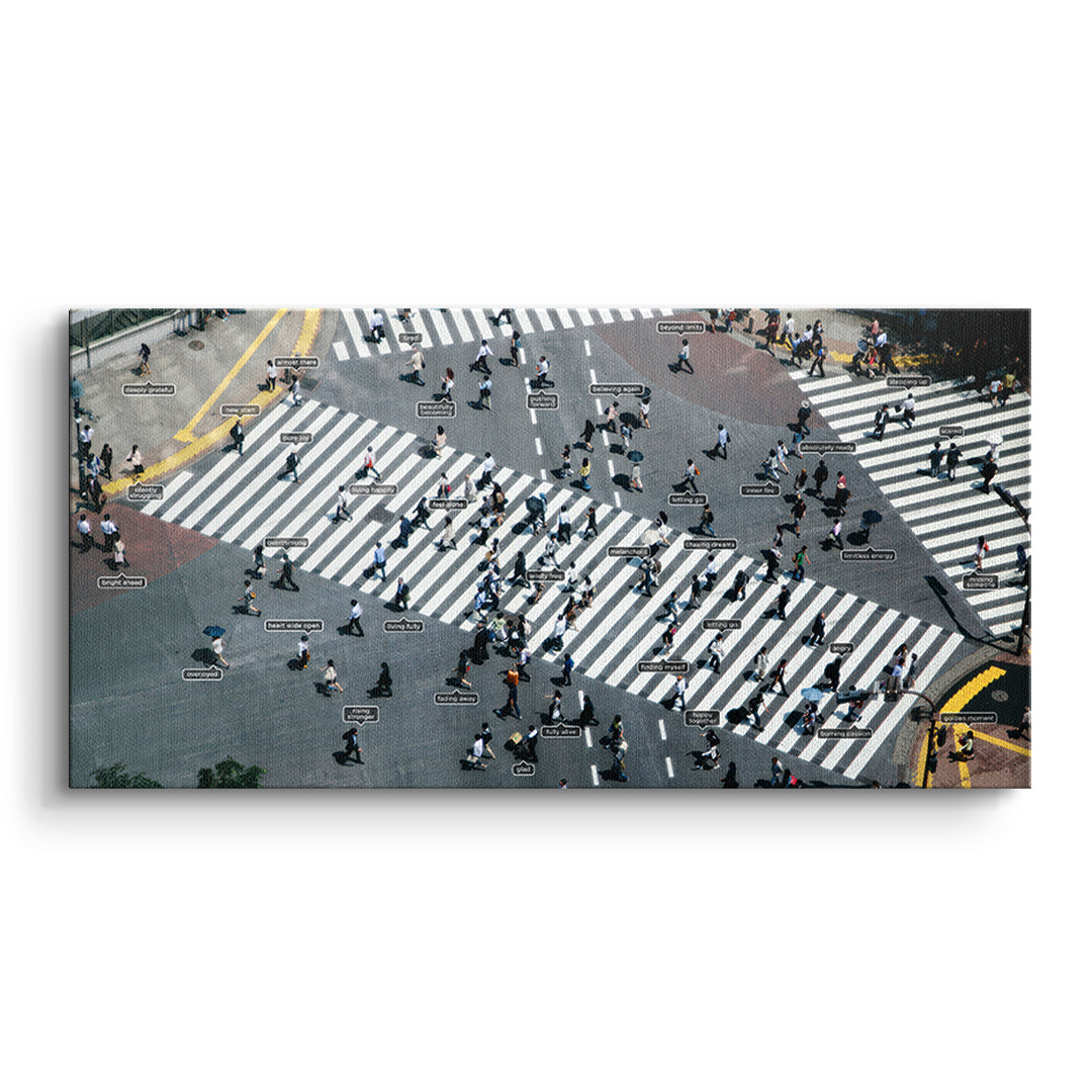 DOTCOMCANVAS Small people thing 2.0 Leinwandbild Vorderansicht ohne Rahmen