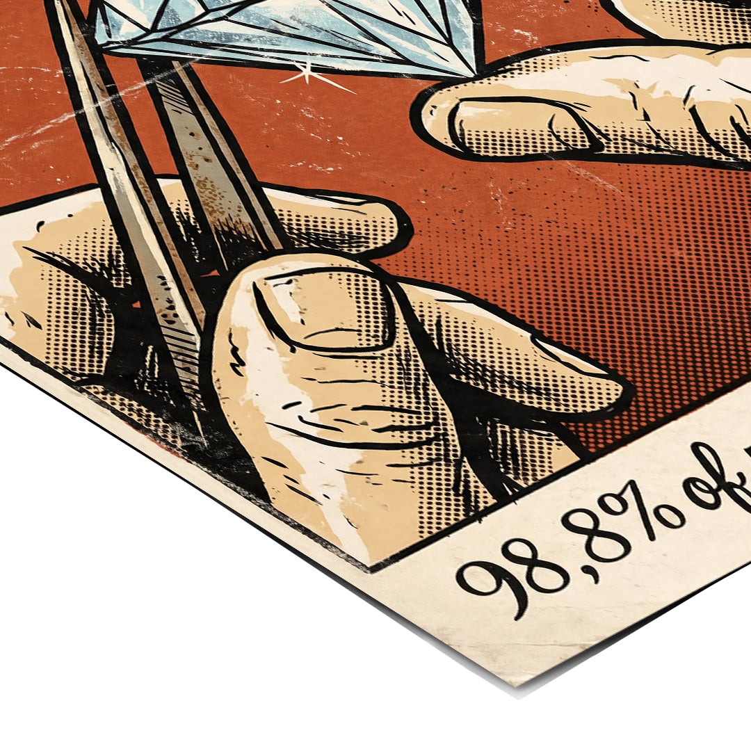 Eckdetail des Posters Pressure Is A Privilege