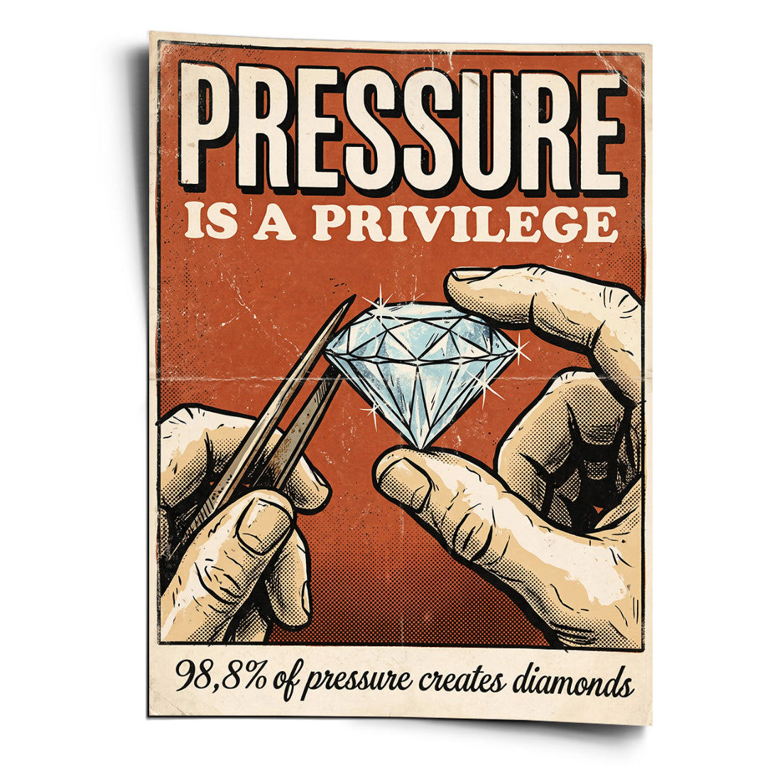 DOTCOMCANVAS Poster Pressure Is A Privilege