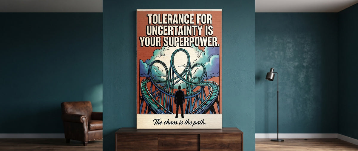 Leinwandbild Tolerance For Uncertainty Website Banner