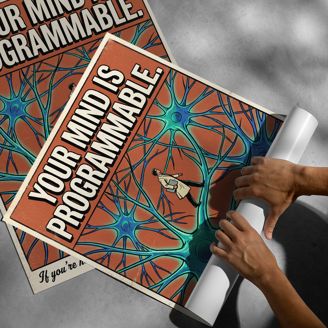 Aufgerolltes Poster Your Mind Is Programmable