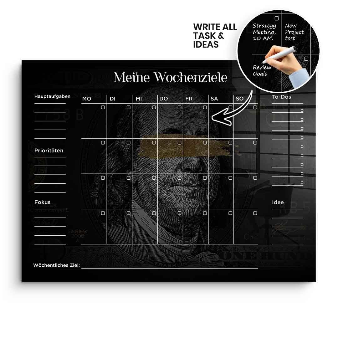 DOTCOMCANVAS Acrylglasbild Success Planner 1.0 (Deutsch) ohne Rahmen