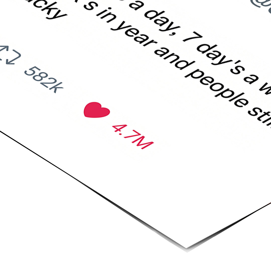 Eckdetail des Posters Twite Elon Musk