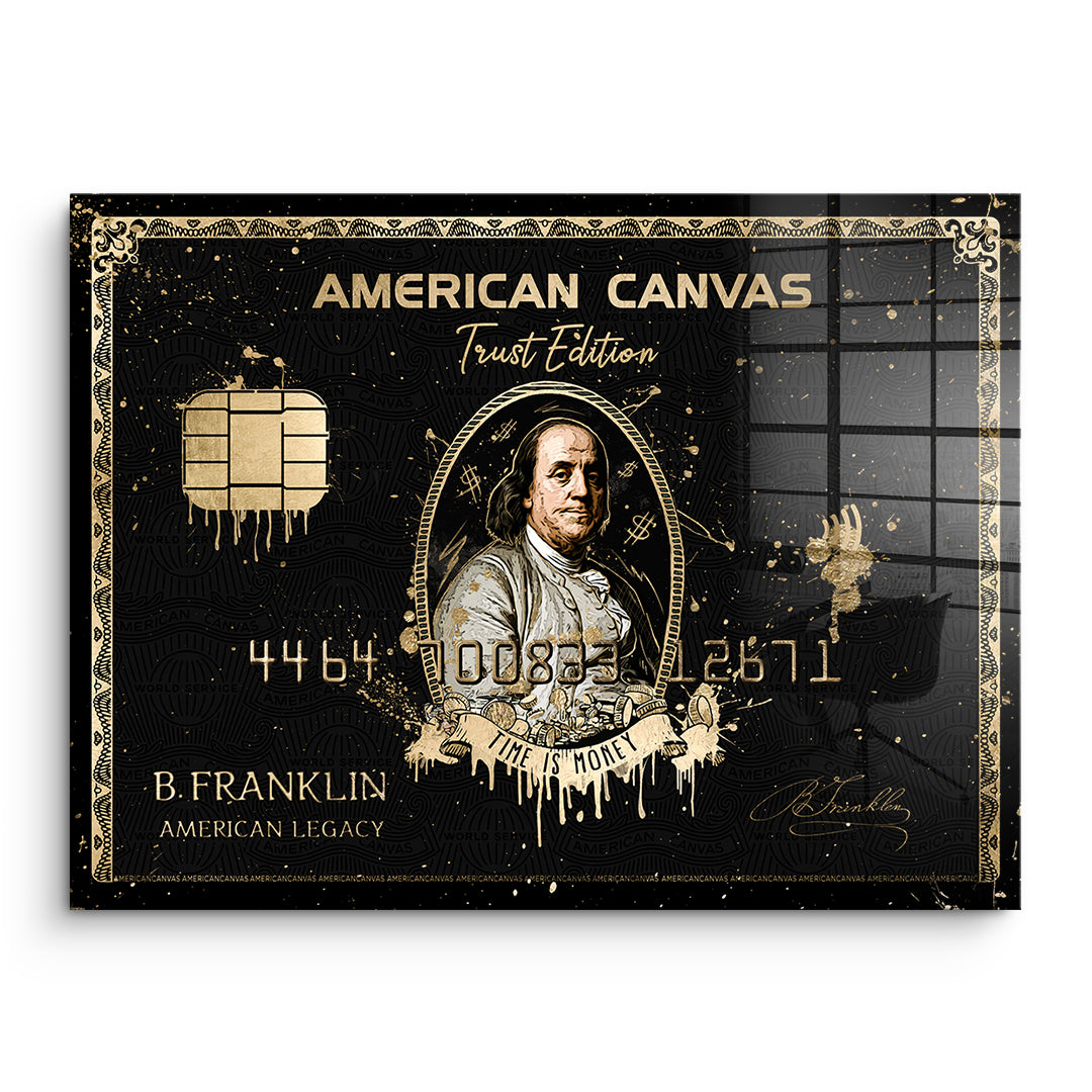 DOTCOMCANVAS Acrylglasbild Royal American Canvas Benjamin Franklin ohne Rahmen