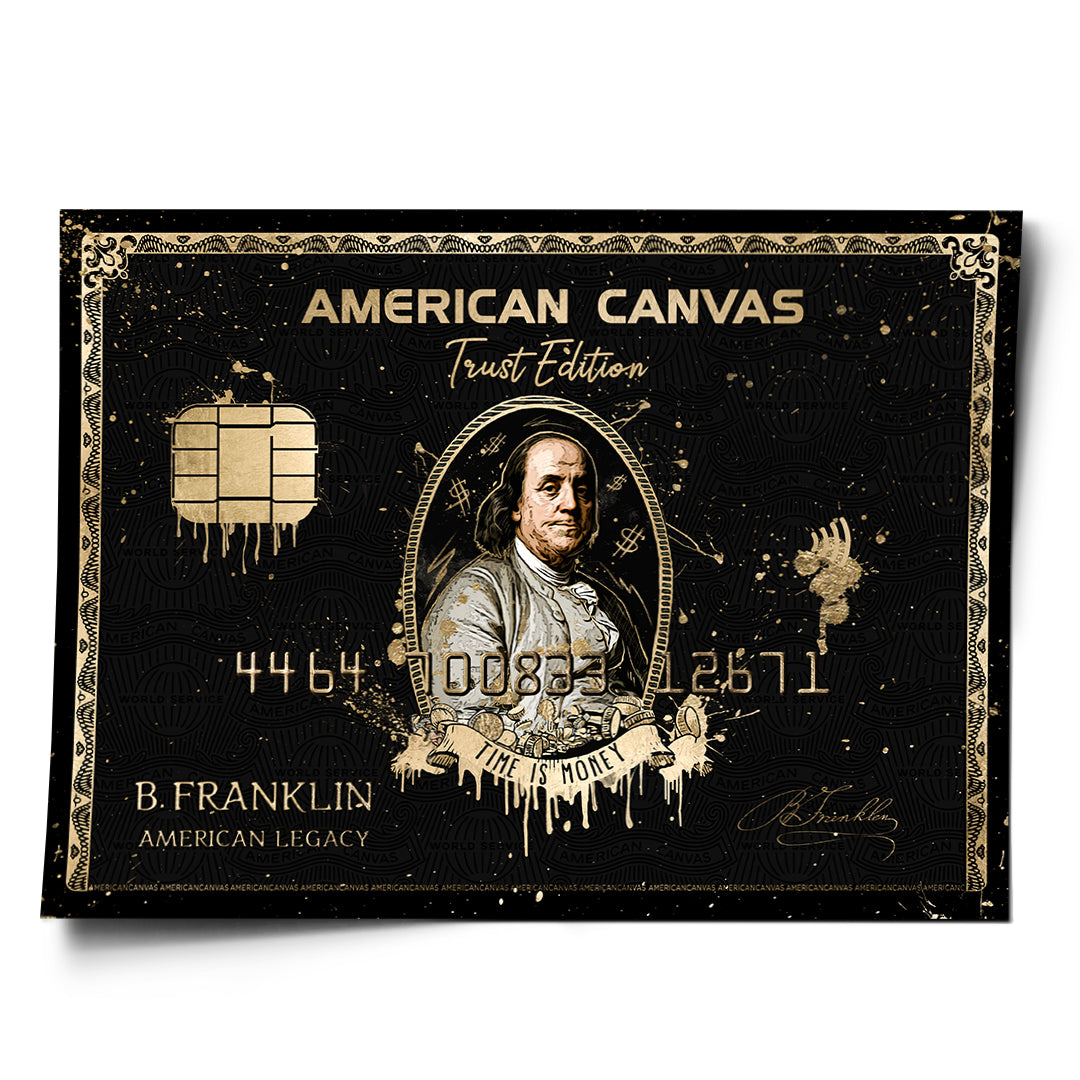 DOTCOMCANVAS Poster Royal American Canvas Benjamin Franklin
