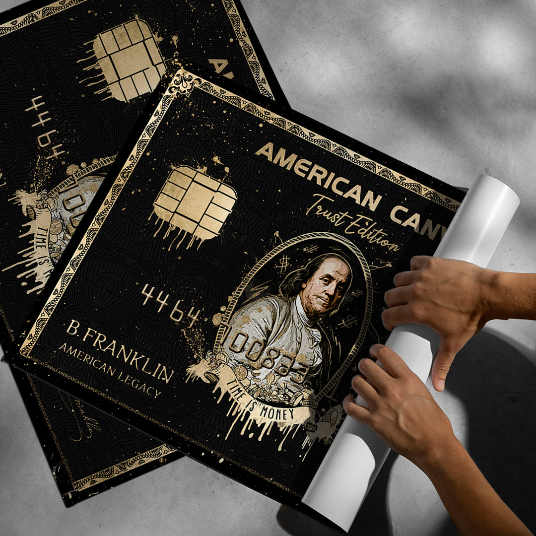 Aufgerolltes Poster Royal American Canvas Benjamin Franklin