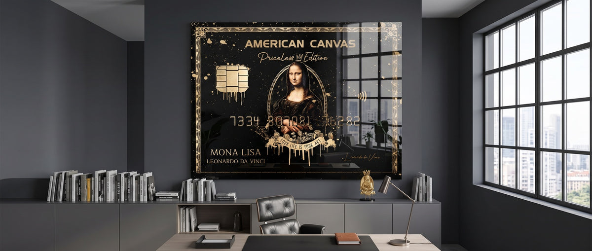 Acrylglasbild Royal American Canvas – Mona Lisa Website Banner