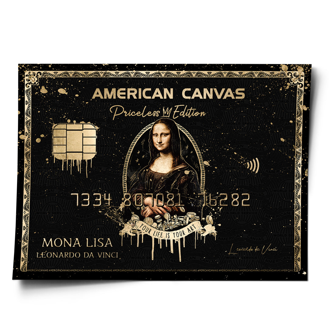 DOTCOMCANVAS Poster Royal American Canvas Mona Lisa