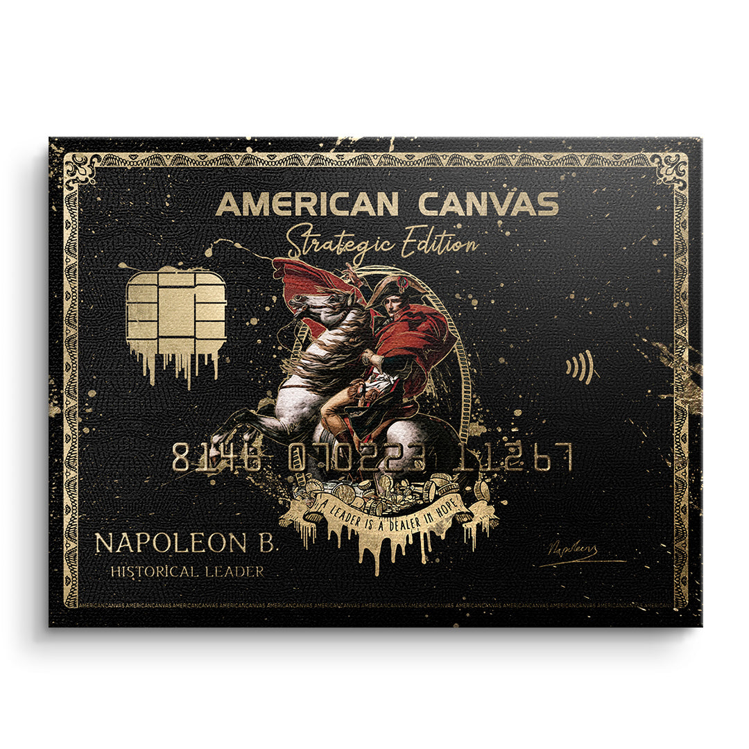 DOTCOMCANVAS Leinwandbild Royal American Canvas Napoleon ohne Rahmen