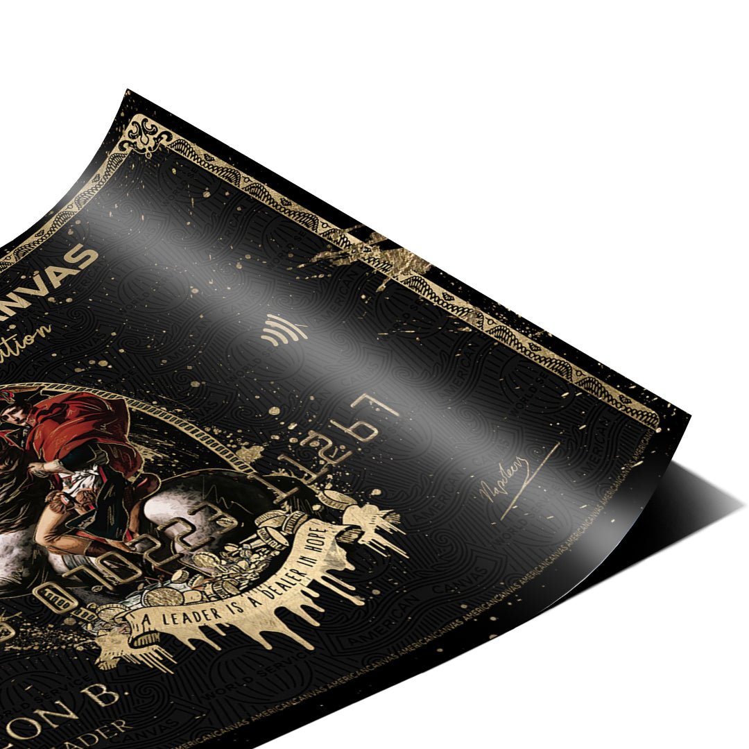 Eckdetail des Posters Royal American Canvas Napoleon