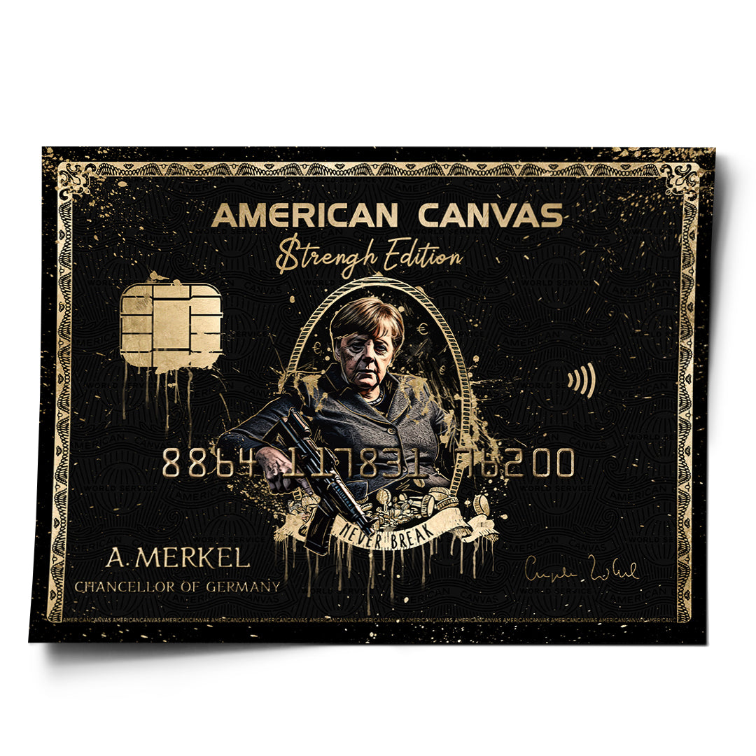 DOTCOMCANVAS Poster Royal American Canvas Angela Merkel