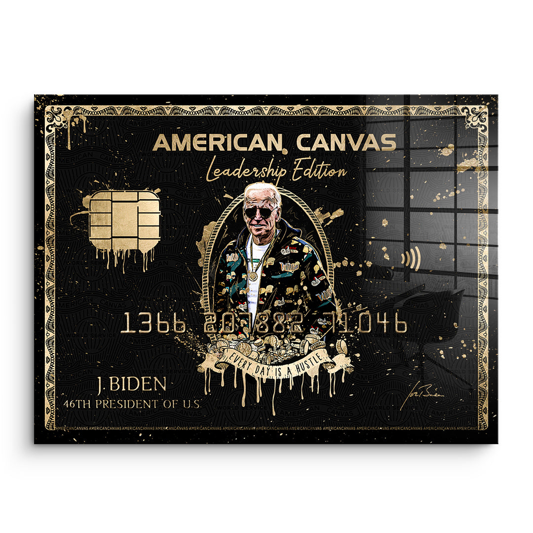 DOTCOMCANVAS Acrylglasbild Royal American Canvas Joe Biden ohne Rahmen
