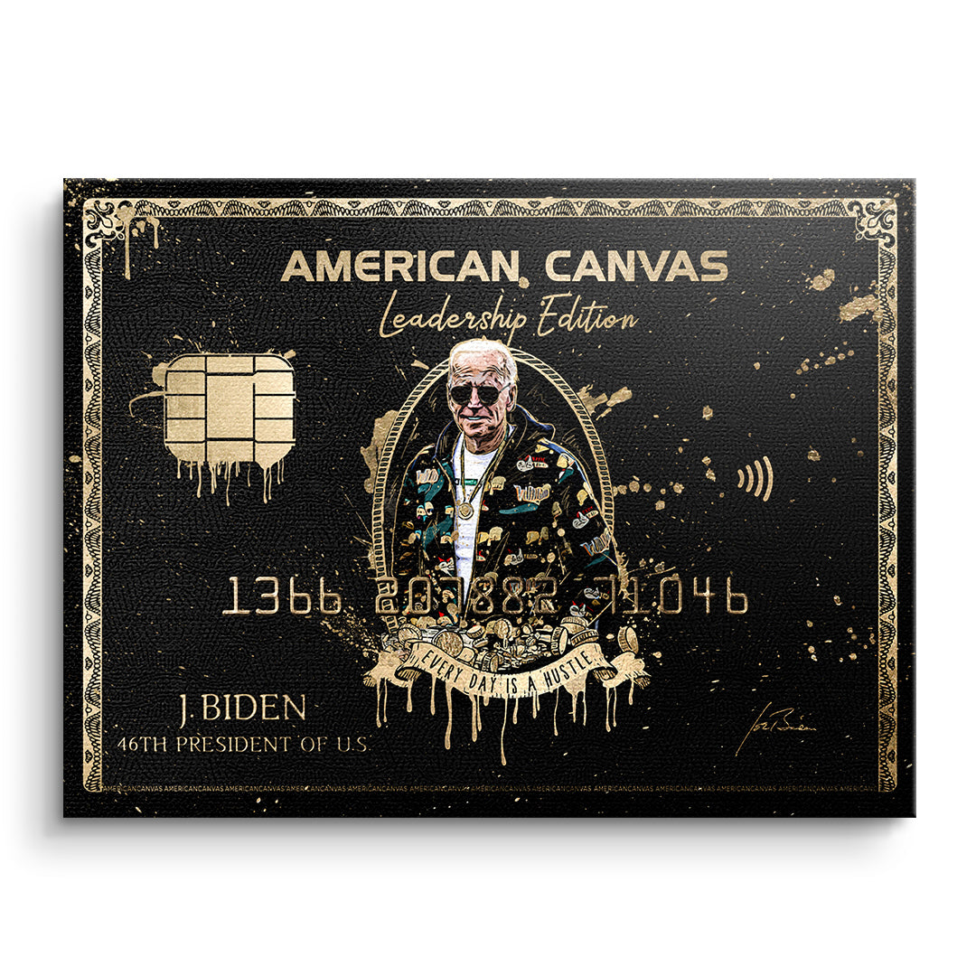 DOTCOMCANVAS Leinwandbild Royal American Canvas Joe Biden ohne Rahmen