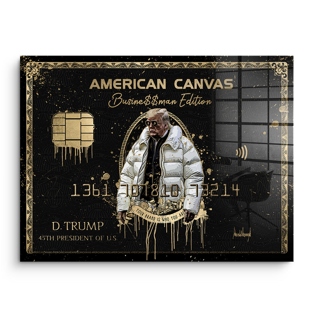 DOTCOMCANVAS Acrylglasbild Royal American Canvas Trump ohne Rahmen