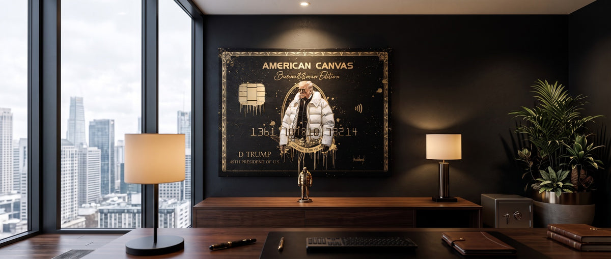 Leinwandbild Royal American Canvas – Trump Website Banner