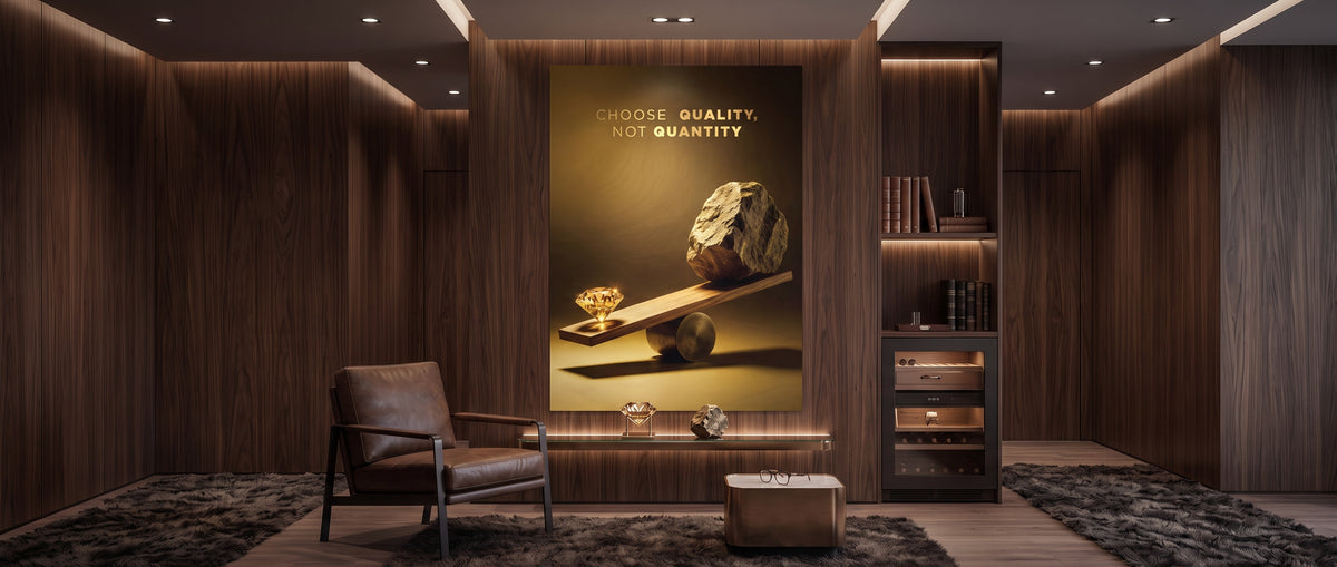 Poster Choose Quality – Gold Edition Website Banner
