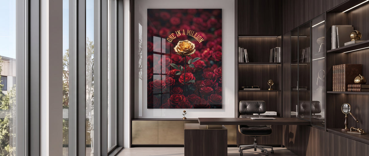 Acrylglasbild One in a Million in Red Website Banner