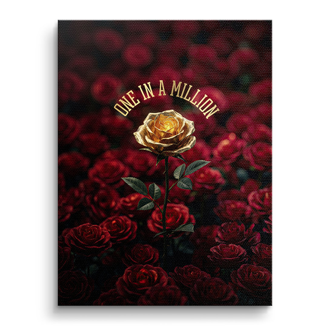 DOTCOMCANVAS Leinwandbild One in a Million in Red ohne Rahmen