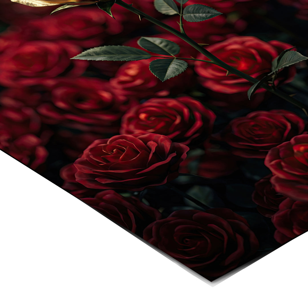 Eckdetail des Posters One in a Million in Red