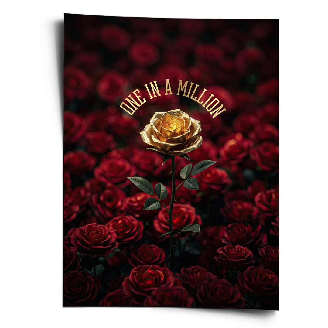 DOTCOMCANVAS Poster One in a Million in Red