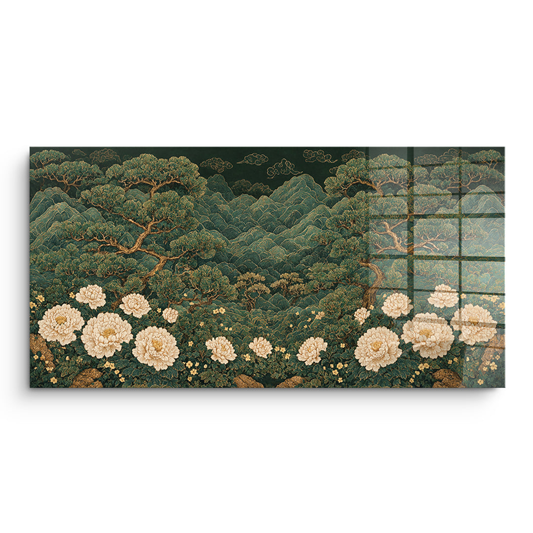 DOTCOMCANVAS Acrylglasbild Beautiful Garden ohne Rahmen