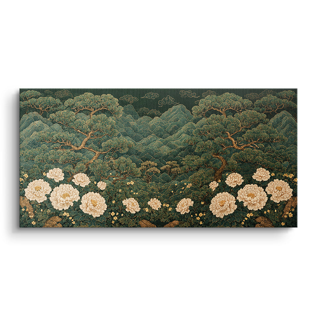 DOTCOMCANVAS Leinwandbild Beautiful Garden ohne Rahmen