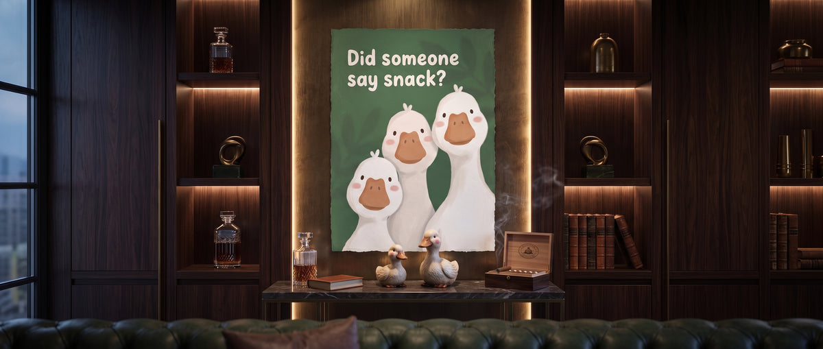 Poster Did someone say snack? Website Banner