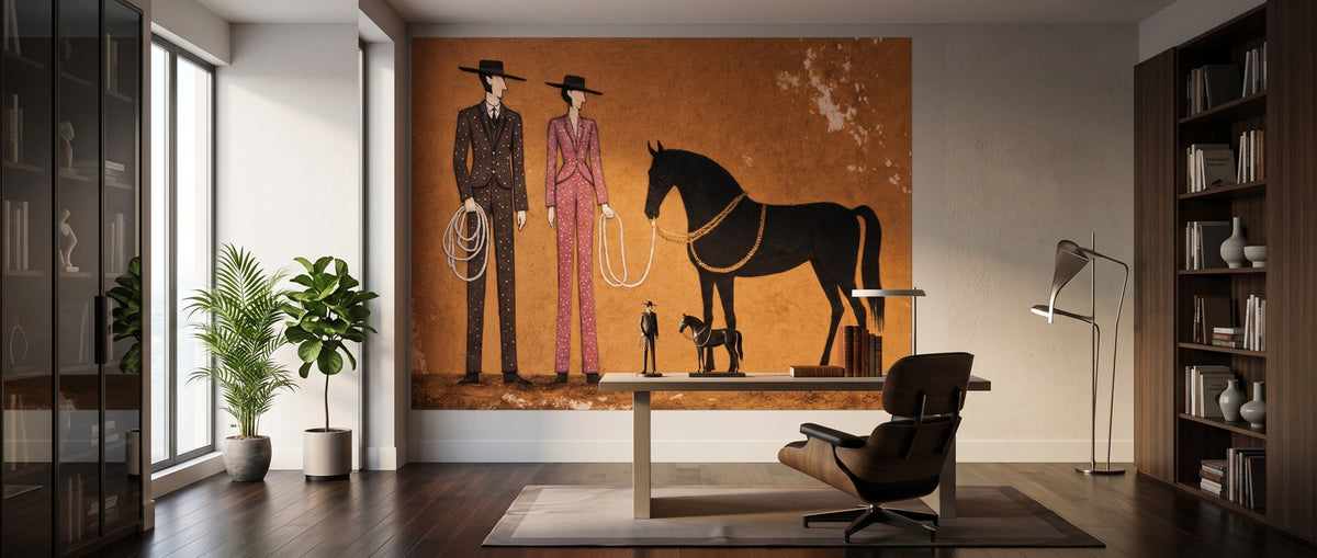 Poster Cowboy & Horse Website Banner