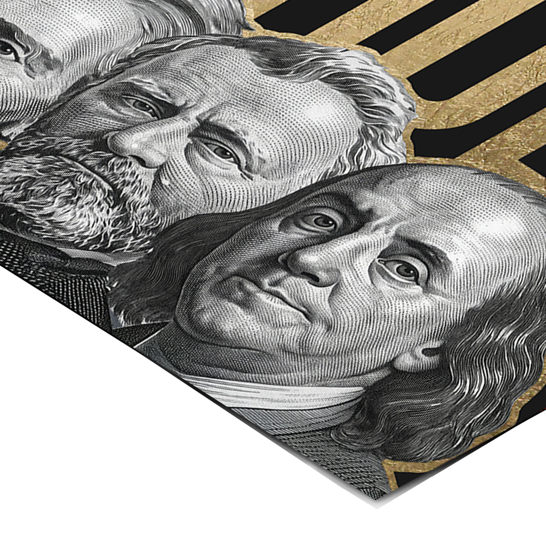Eckdetail des Posters Founder