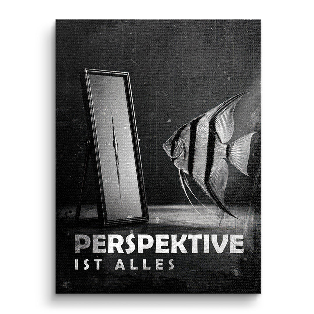 DOTCOMCANVAS Leinwandbild Perspective Is Everything (Deutsch) ohne Rahmen