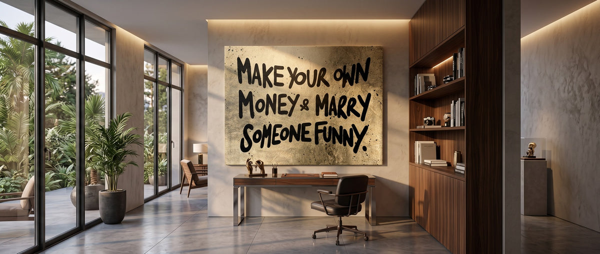 Leinwandbild Make Your Own Money Website Banner