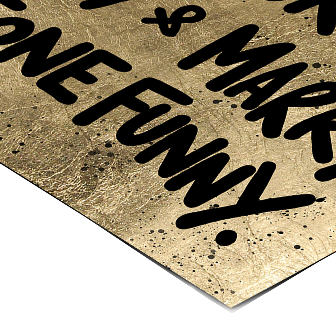 Eckdetail des Posters Make Your Own Money