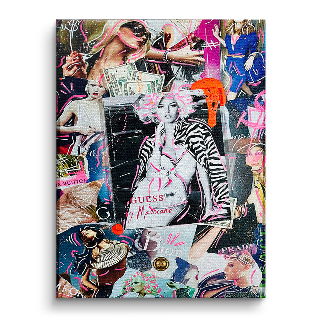 DOTCOMCANVAS Leinwandbild Runway Riches ohne Rahmen
