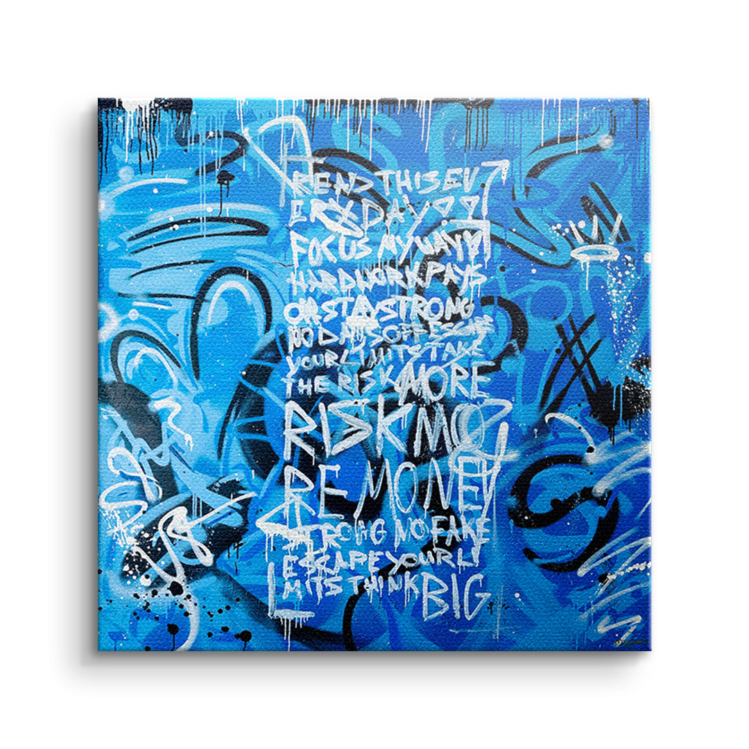 DOTCOMCANVAS Leinwandbild More Risk More Money ohne Rahmen