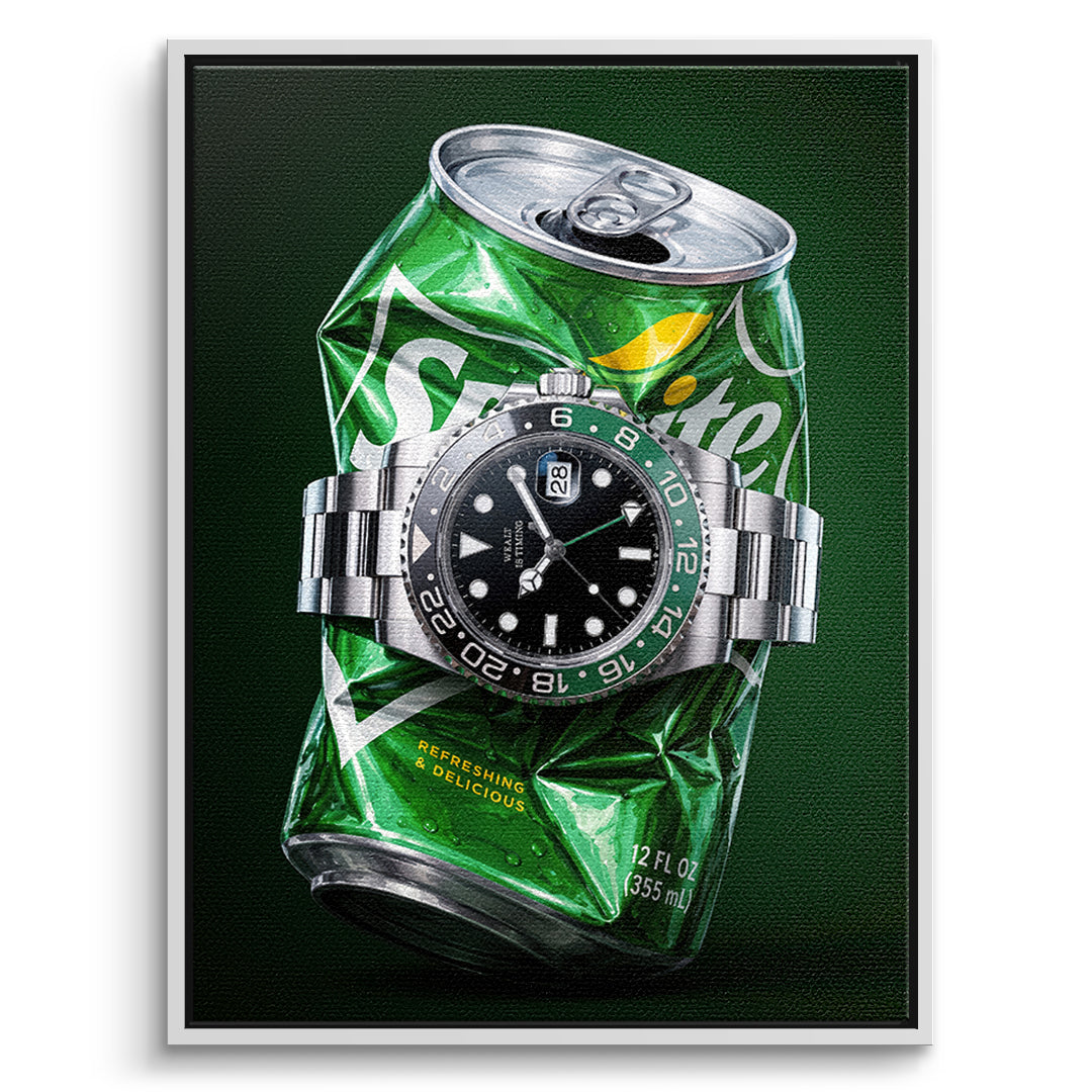 DOTCOMCANVAS Leinwandbild Crushed Luxury im weißen Premium-Rahmen