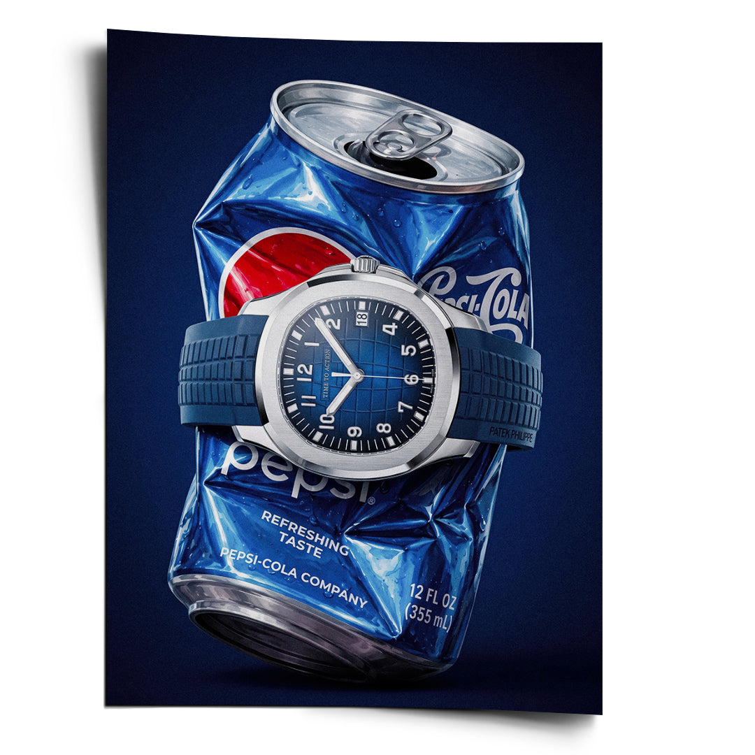 DOTCOMCANVAS Poster Crushed Blue
