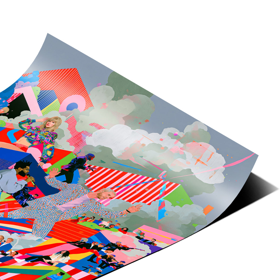 Eckdetail des Posters Pop Stage Collage
