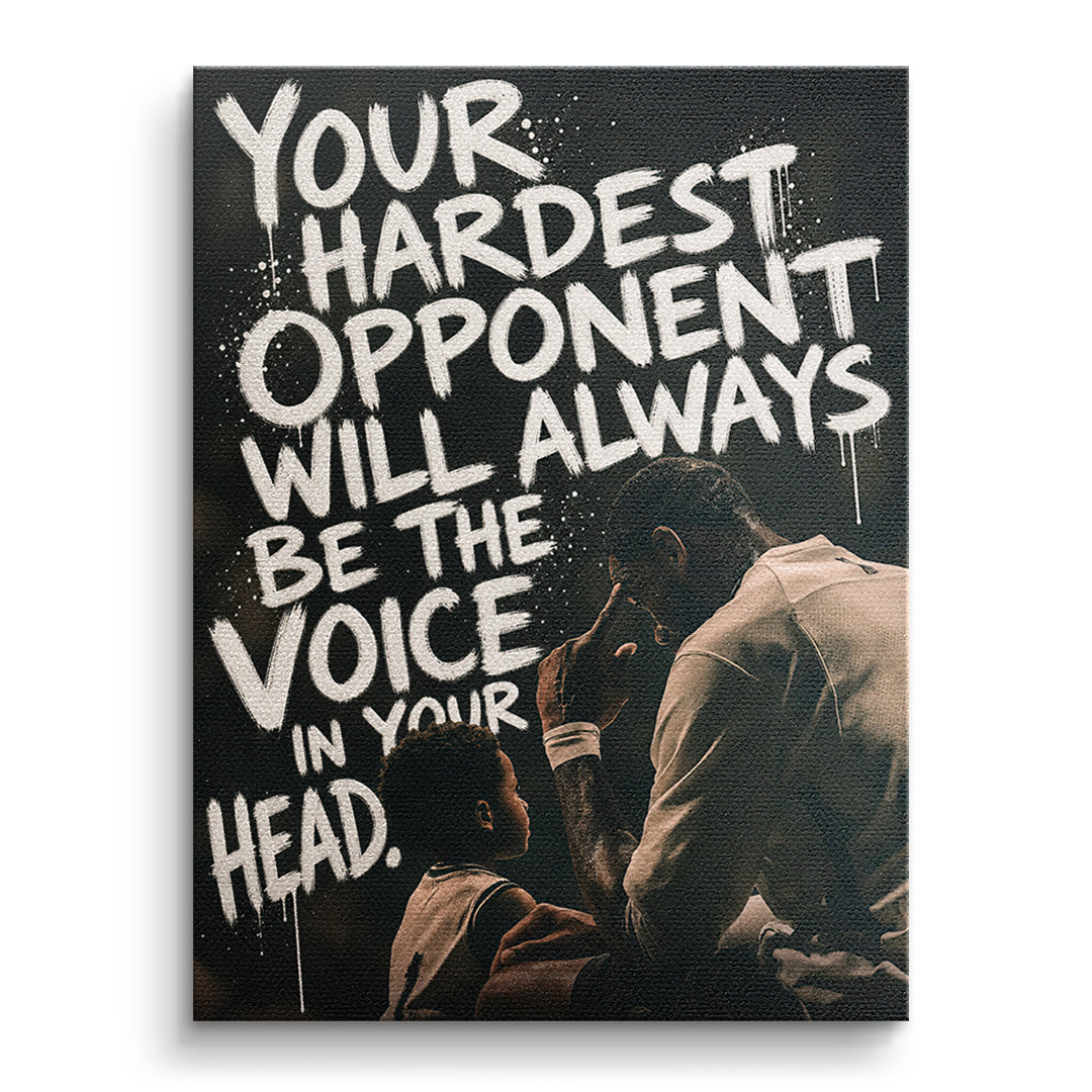 DOTCOMCANVAS Leinwandbild Your Hardest Opponent ohne Rahmen