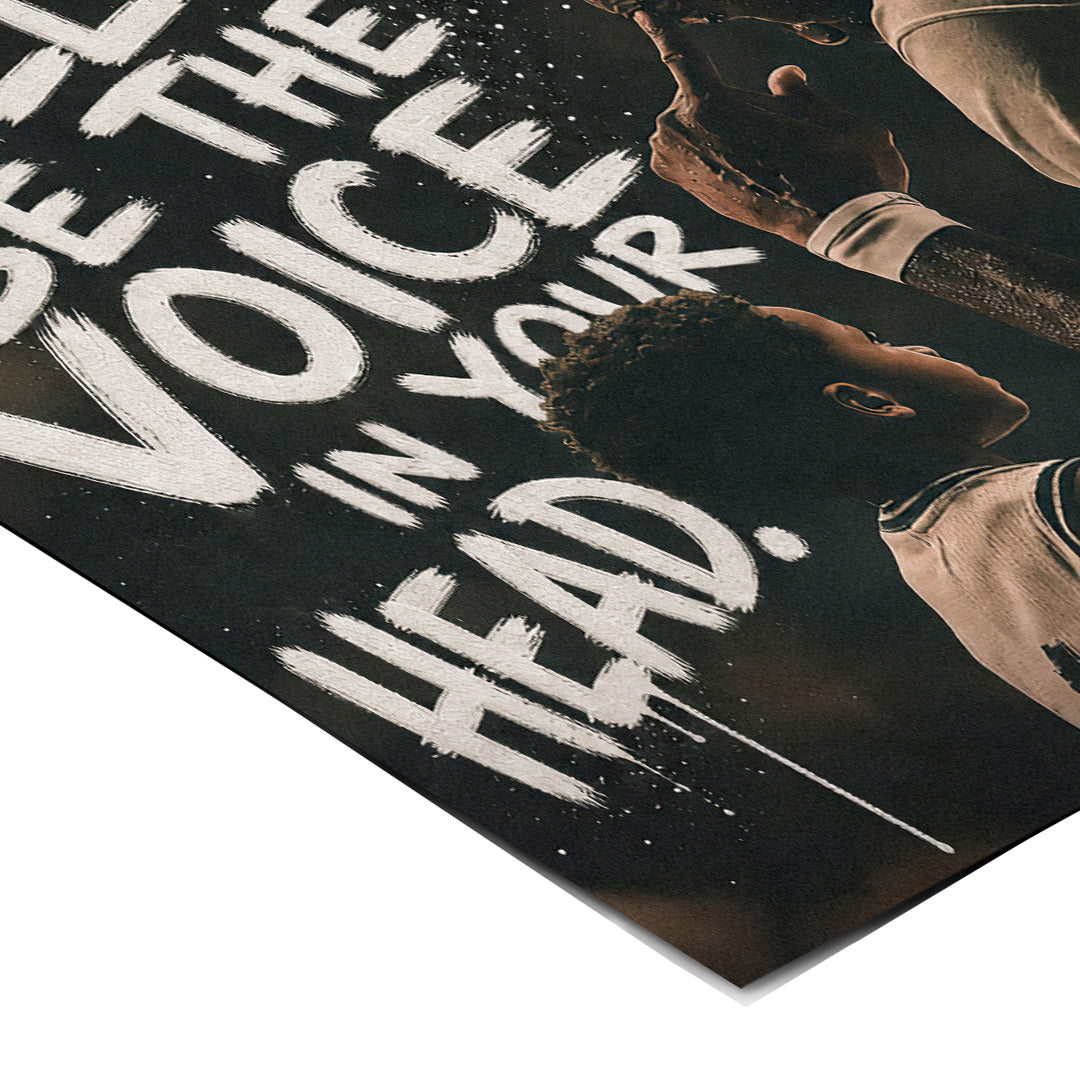 Eckdetail des Posters Your Hardest Opponent