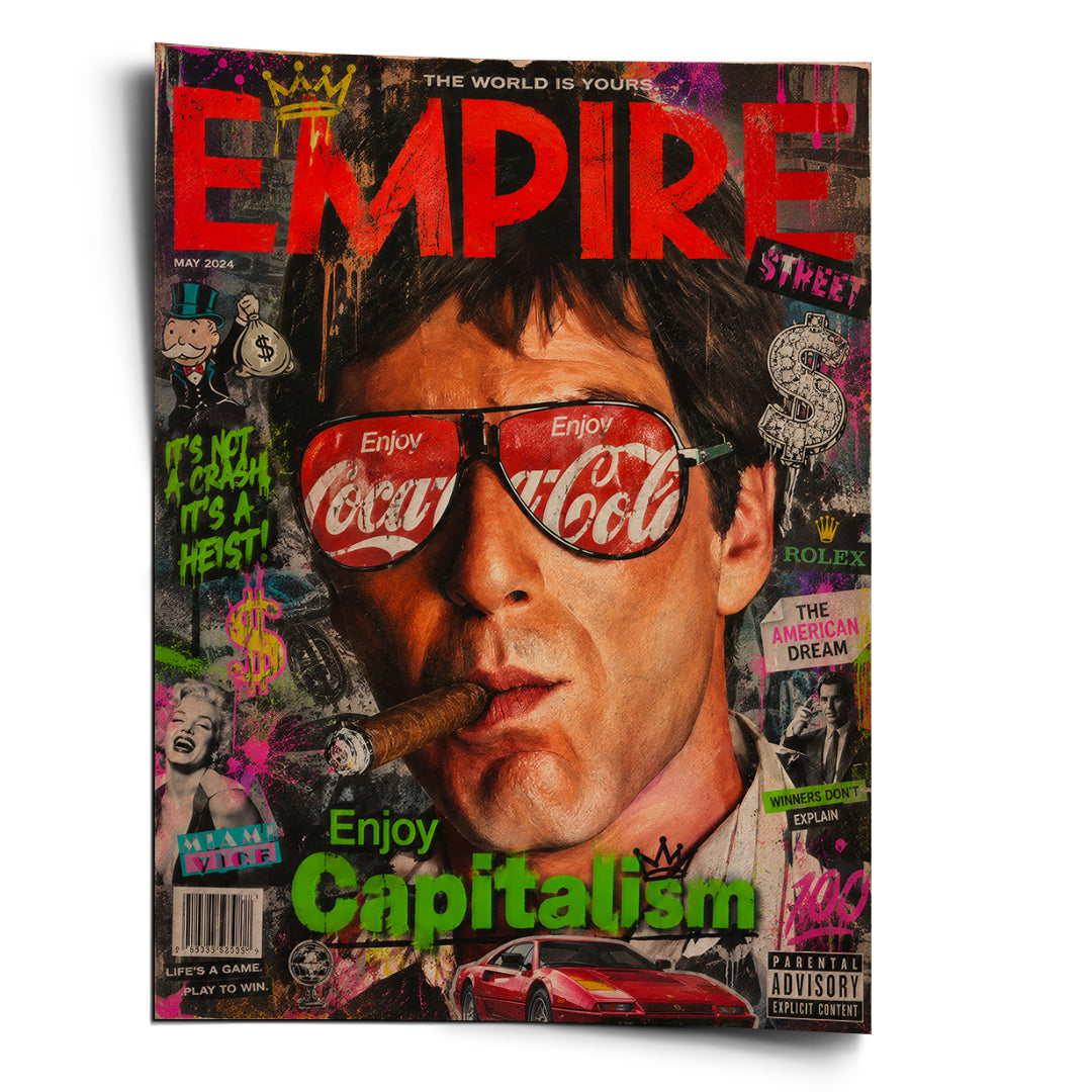DOTCOMCANVAS Poster Enjoy Capitalism Empire
