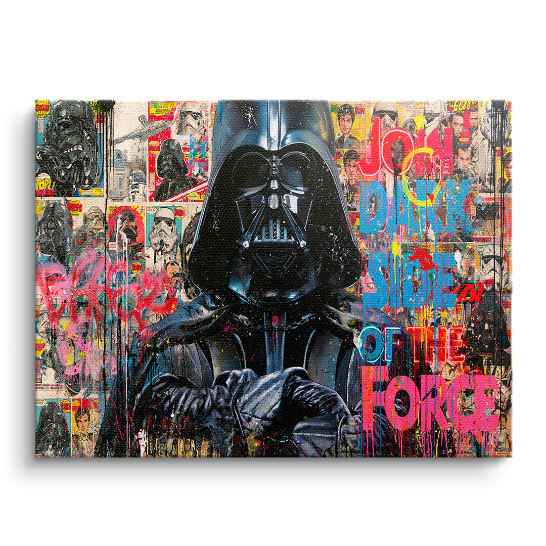 DOTCOMCANVAS Leinwandbild Dark Side Graffiti ohne Rahmen