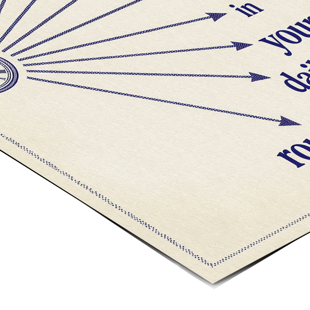 Eckdetail des Posters Hidden In Your Daily Routine