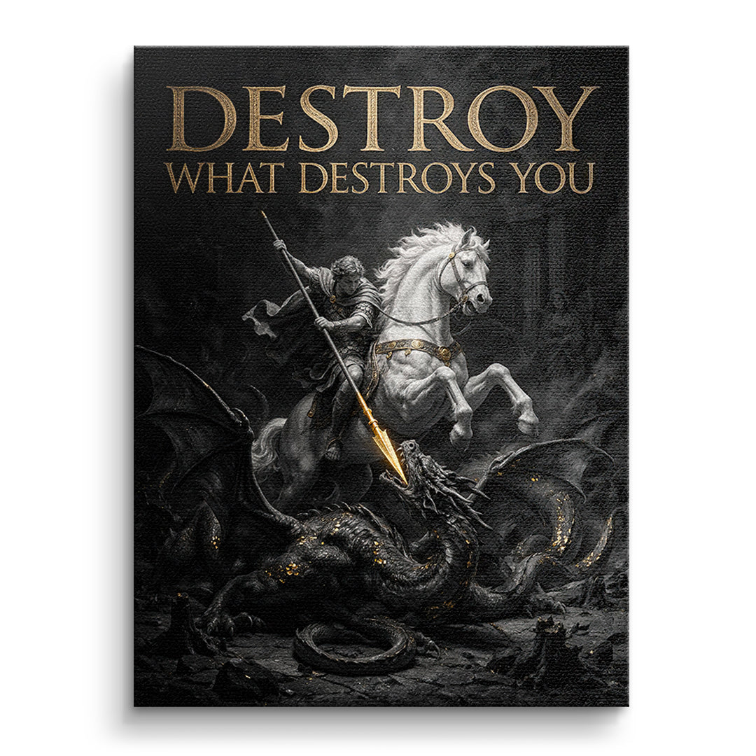 DOTCOMCANVAS Leinwandbild Destroy What Destroys You ohne Rahmen